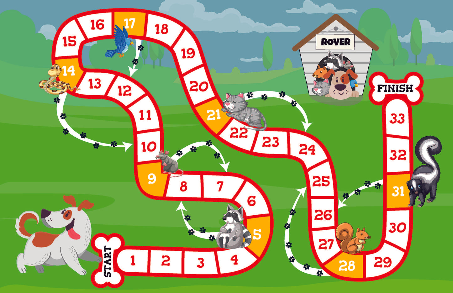 Dog themed board game