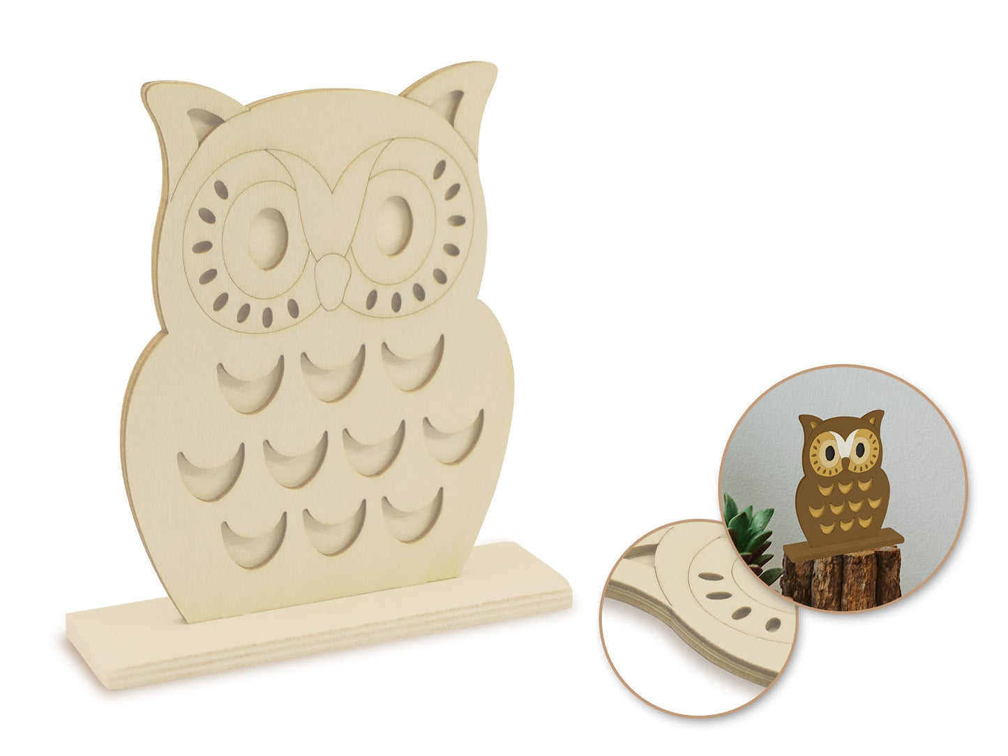 Wooden Owl Craft