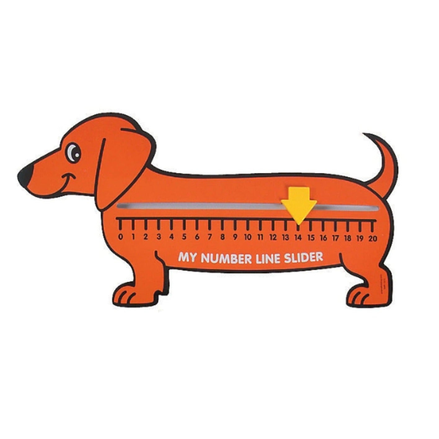 Dog Number Line Slide for Math