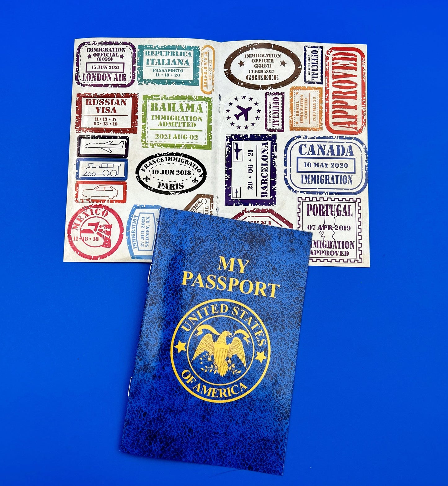 Make your own passport activity kids