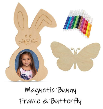 Magnetic Bunny Photo Frame and Butterfly Craft
