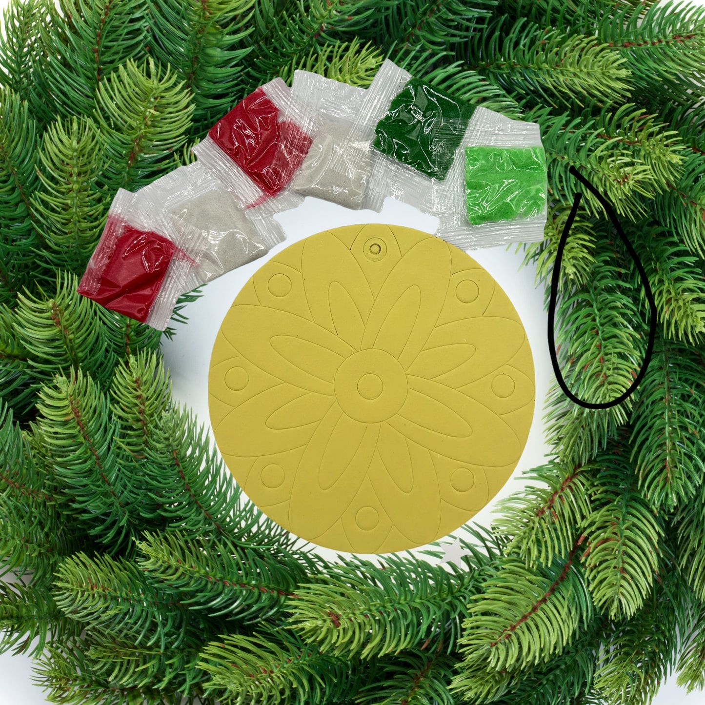 Mandala - Christmas Sand Art Ornament 