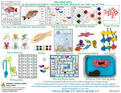 STEM activities for the book Swimmy by Leo Lionni