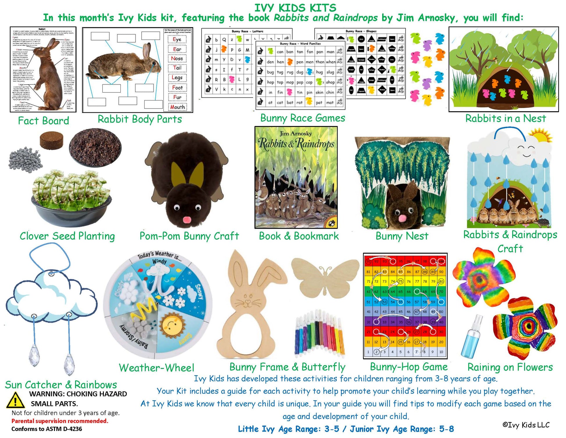 Rabbit and Spring Themed Activities for kids