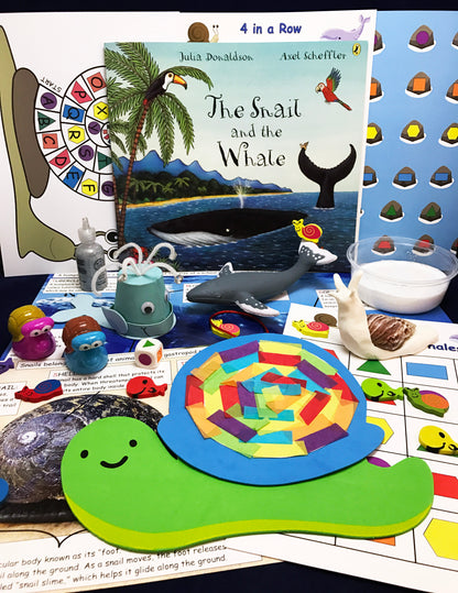 STEAM activities inspired by the book The Snail and the Whale by Julia Donaldson
