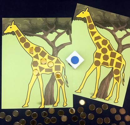 Giraffe Spots Shape Math Game