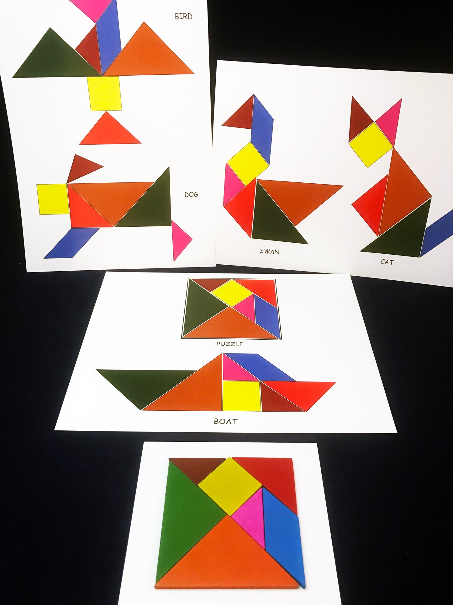 Tangram activity inspired by When a Line Bends a Shape Begins