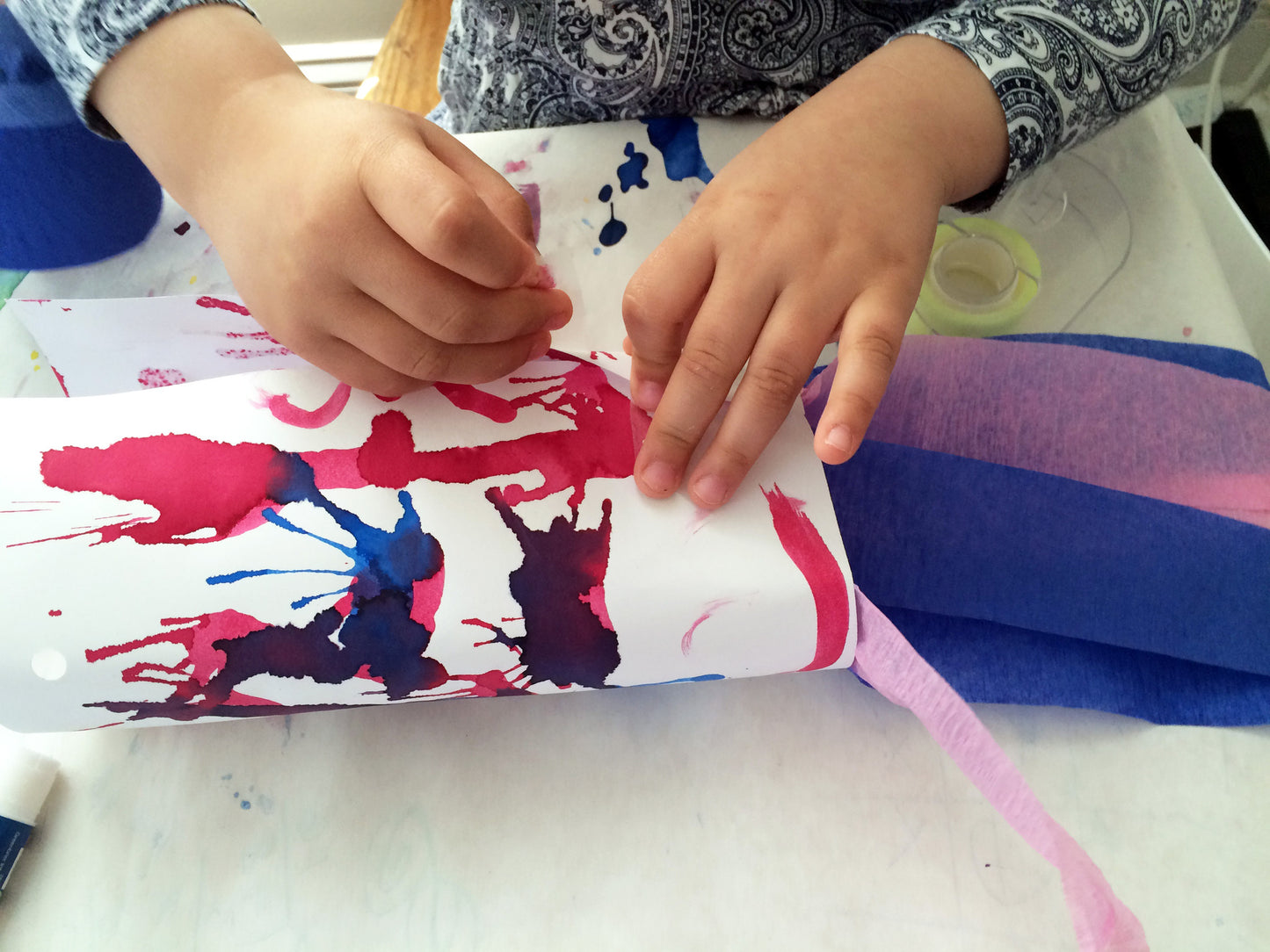Make your own wind sock to go along with May's Ivy Kids kit featuring the book The Wind Blew by Pat Hutchins. 