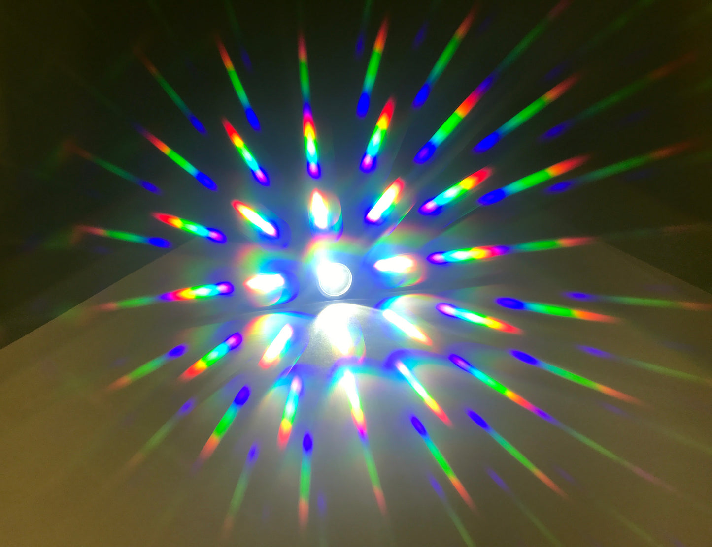 Diffraction glasses to the rainbows all around