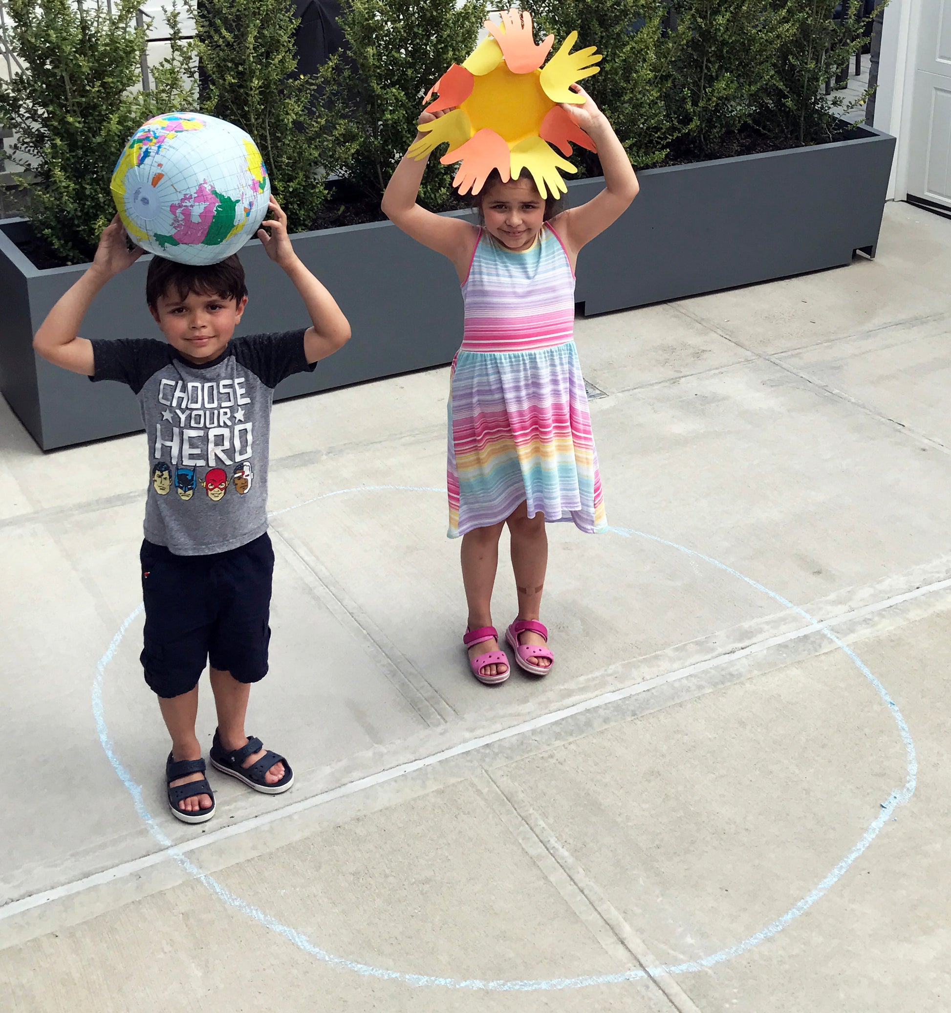 act out the earth's rotation around the sun, earth orbiting the sun activity for kids science