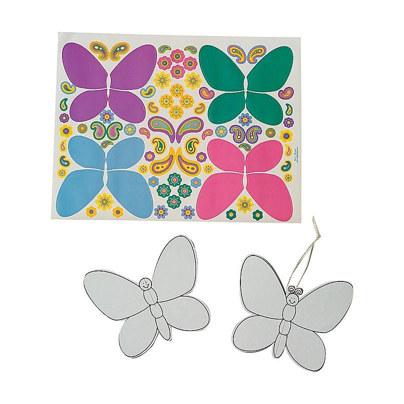 butterfly sticker craft
