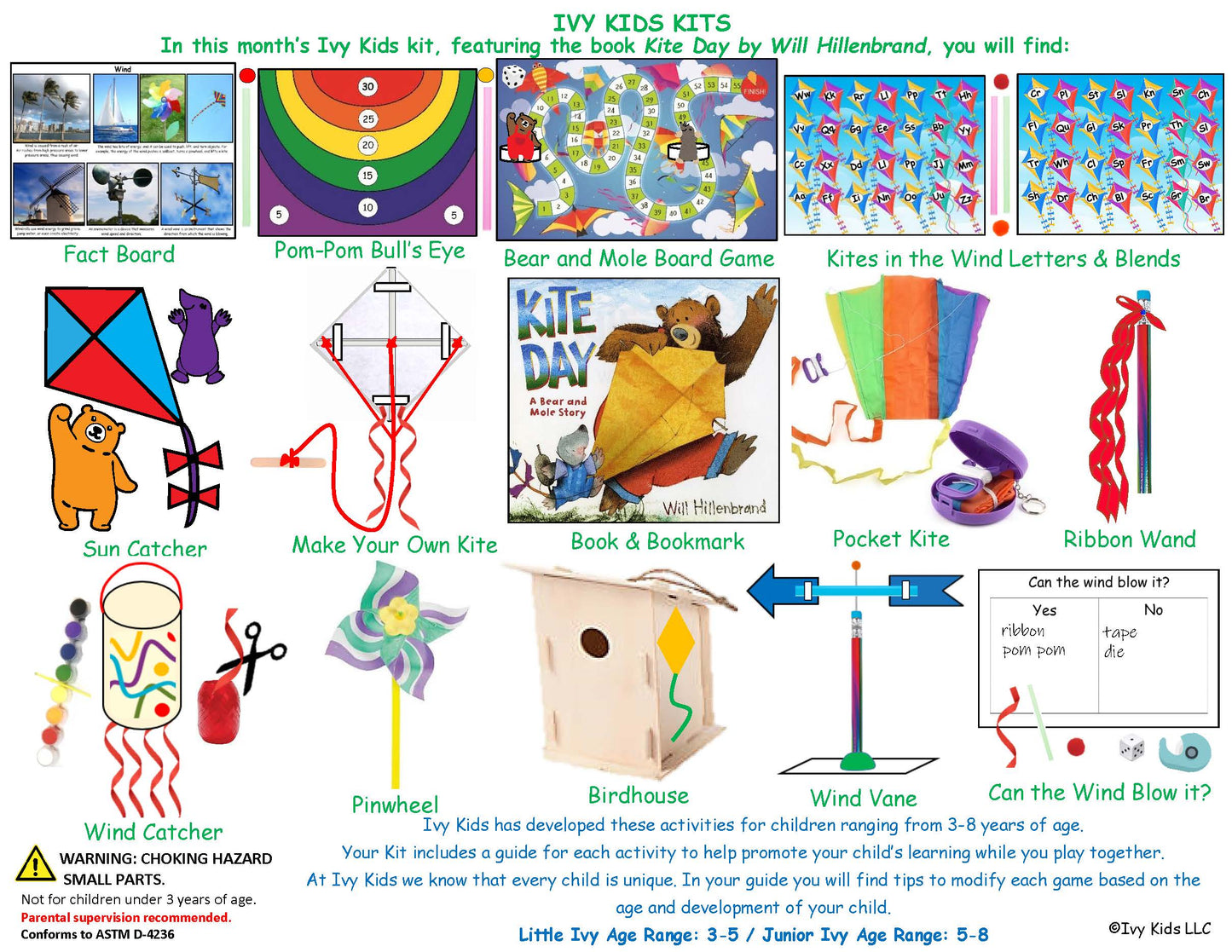 Kite themed KIDS STEM activities