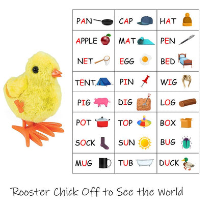Wind Up Chick Literacy Game Kids STEM
